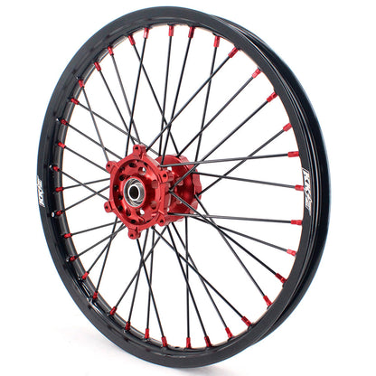 KKE 21 & 19 MX Rims for Suzuki RMZ250 2007-2025 RMZ450 2005-2025 Black Spokes