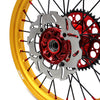 KKE 21" 19" Cast Red Hubs Billet Gold Rims For HONDA CR125R 1995-1997 CR250R 1995-1996
