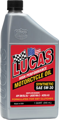 LUCAS Synthetic High Performance Oil 5W30 - Part Number 10706 - 1 Quart