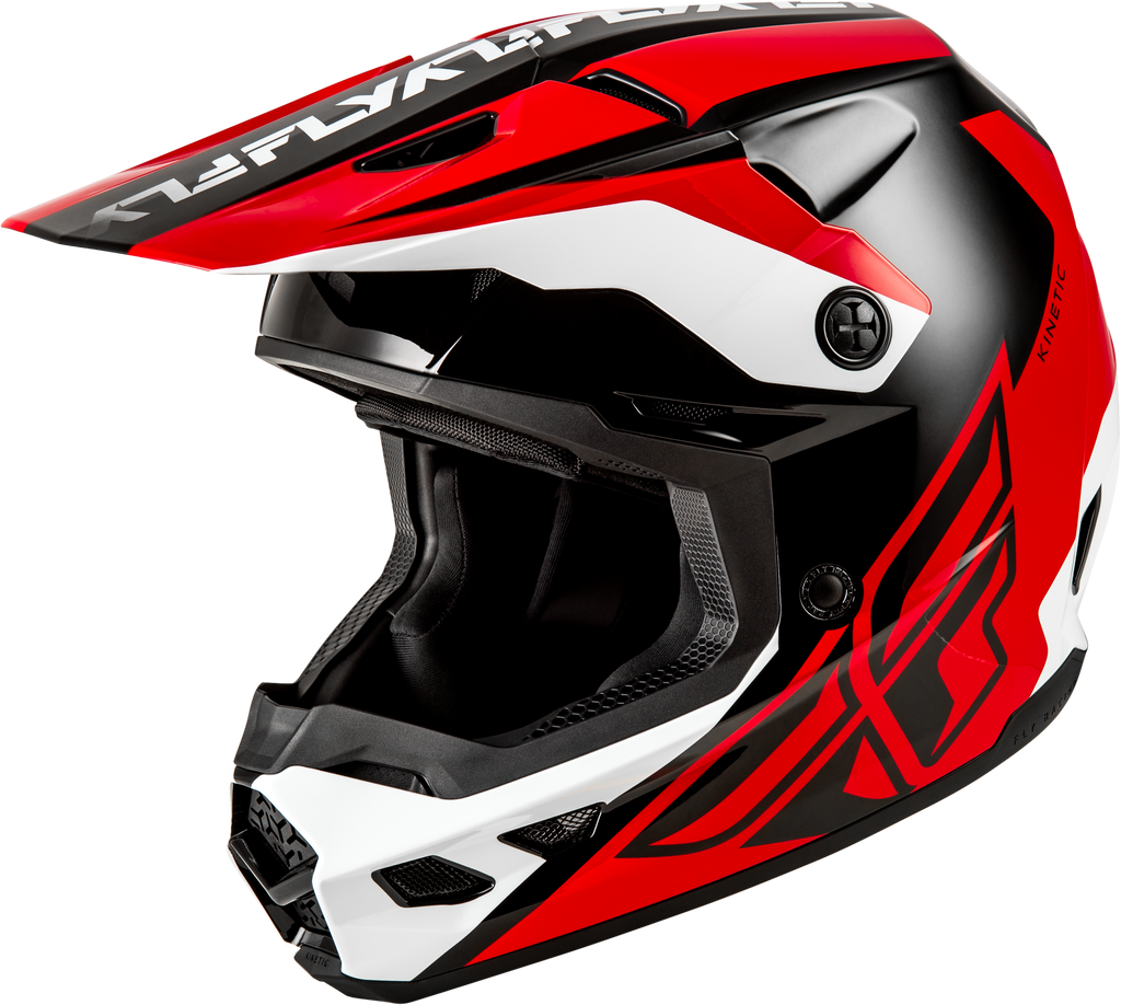 Kinetic Crest Helmet Red/Black/White Xs