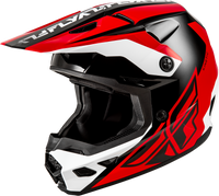 Kinetic Crest Helmet Red/Black/White Md