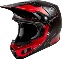 Youth Formula S Carbon Legacy Helmet Red Carbon/Black Yl