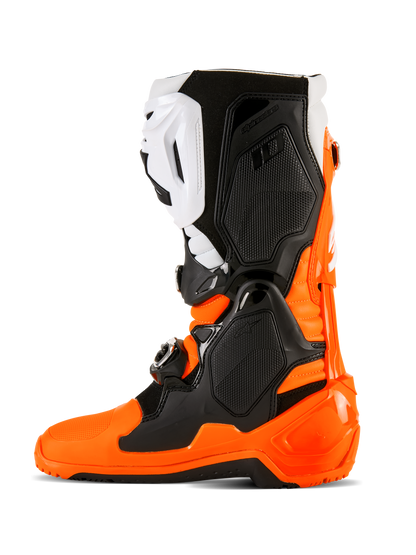 Alpinestars Tech 10 Enduro Boots - Orange Fluo/Black/White - Size 11