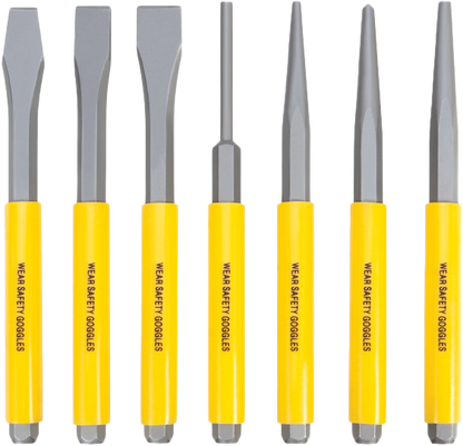 Performance Tool W7510 7 Piece Punch and Chisel Set