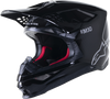 Supertech S M10 Solid Helmet Black Glossy/Carbon Sm