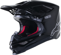 Supertech S M10 Solid Helmet Black Glossy/Carbon Xl