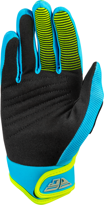 Youth F 16 Gloves Blue/Hi Vis Y3xs