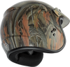 Of 2 Open Face Helmet Leaf Camo Lg