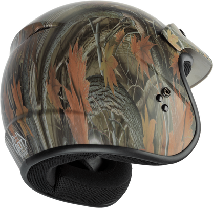 Of 2 Open Face Helmet Leaf Camo 2x