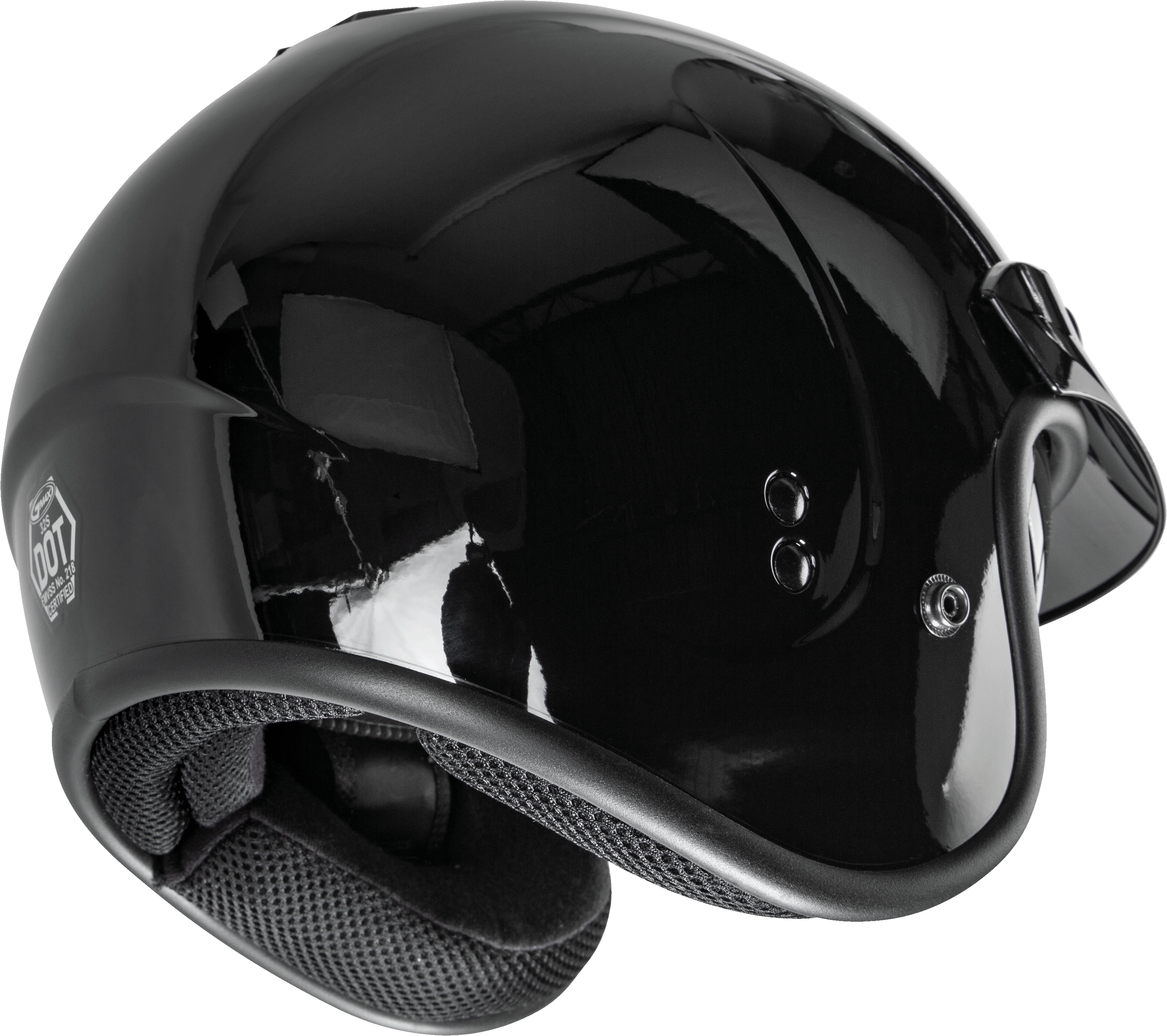 Gm 32 Open Face Helmet Black 3x