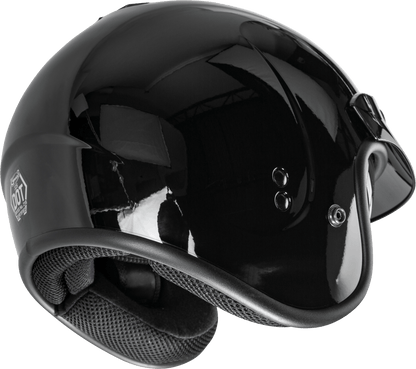 Gm 32 Open Face Helmet Black 3x