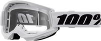 Strata 2 Goggle White Clear Lens