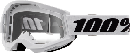 Strata 2 Goggle White Clear Lens