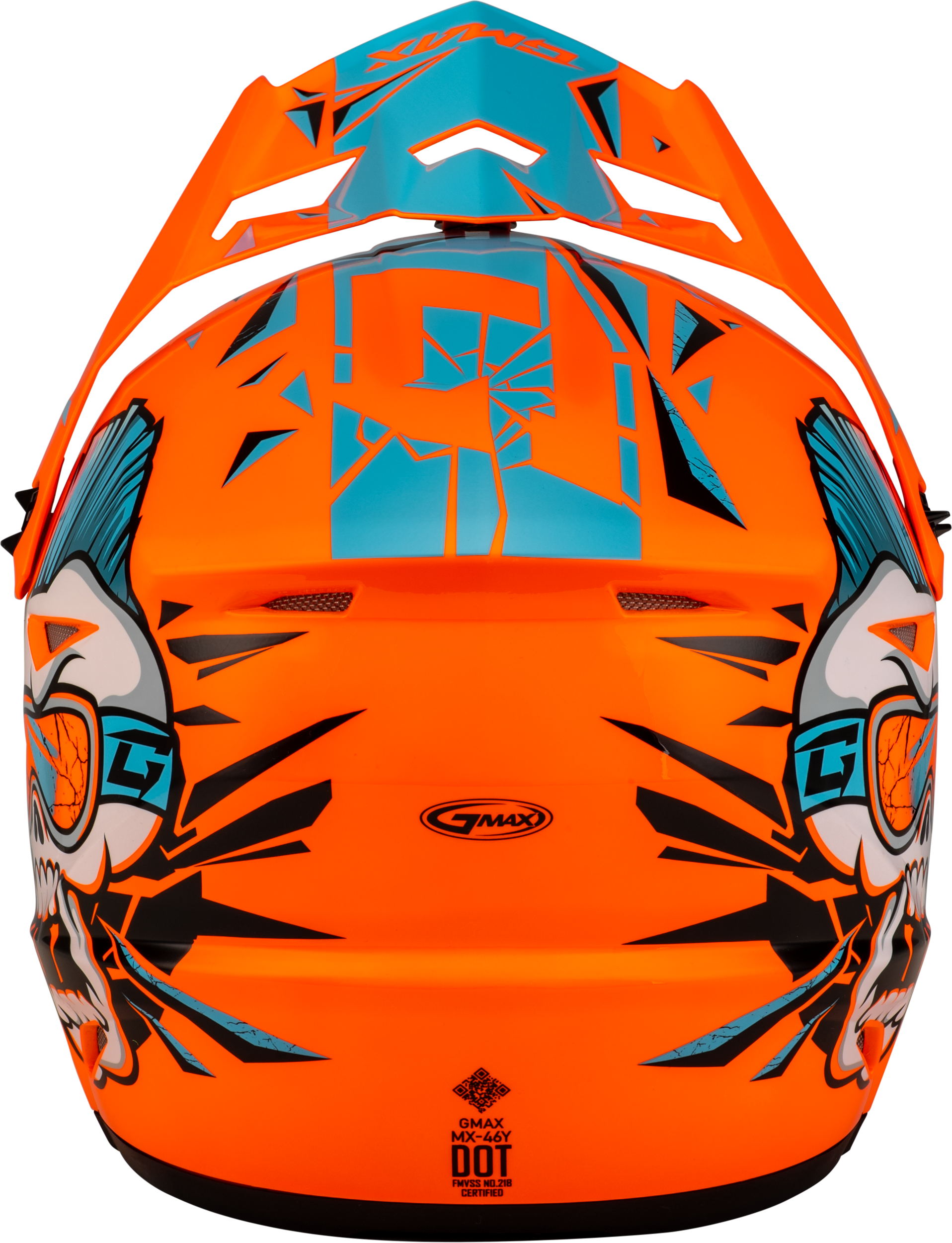 Youth Mx 46y Unstable Helmet Hi Vis Orange/Blue Ym