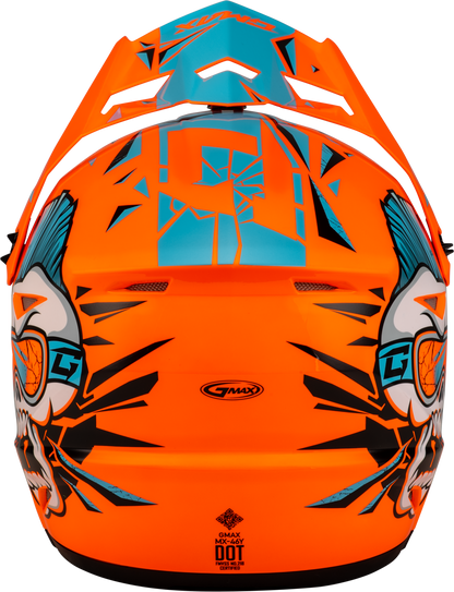 Youth Mx 46y Unstable Helmet Hi Vis Orange/Blue Ys