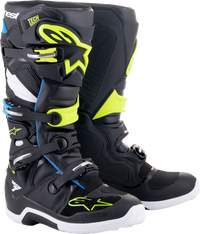 Tech 7 Boots Blk/Enamel Blu/Fluo Yel Sz 6