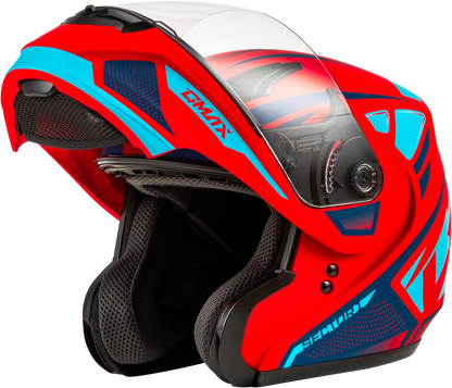 Md 04 Sector Helmet Matte Red/Blue  Xs