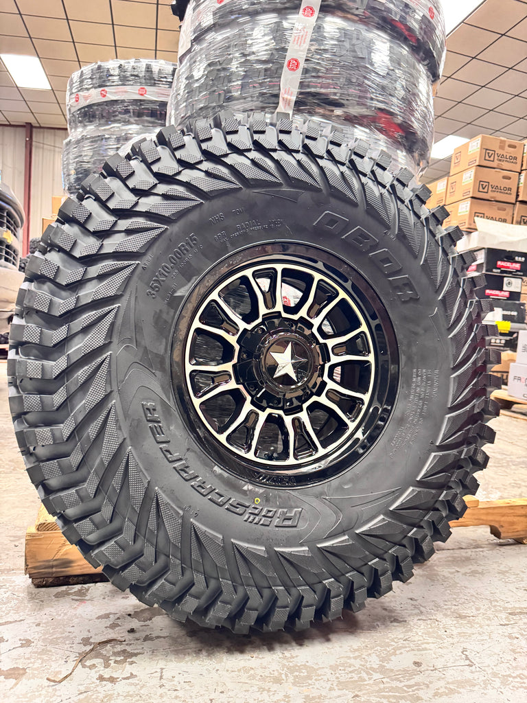 MSA M51 Thunderlips mounted on 32x10-15 Obor Roc Scrapers (4)