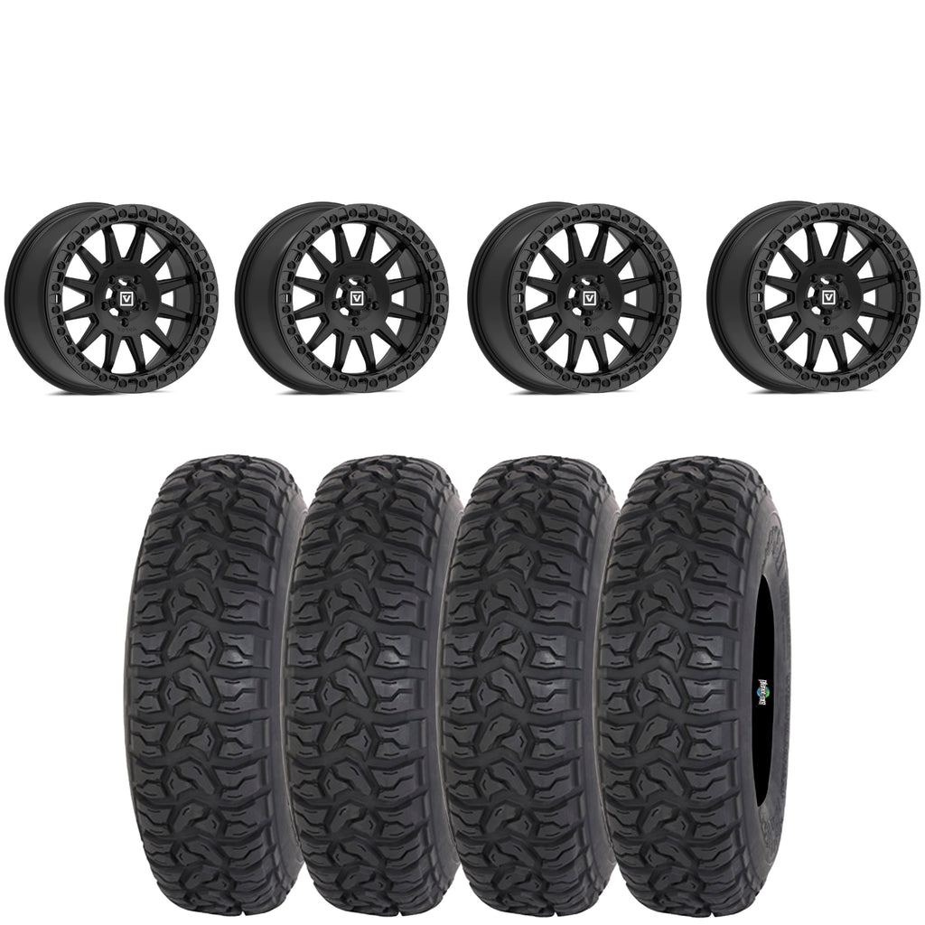 Valor Offroad V09 SATIN BLACK beadlock on Highlifter Chicane LT