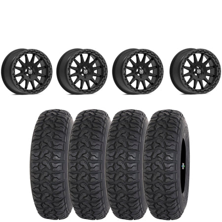 Valor Offroad V09 SATIN BLACK beadlock on Highlifter Chicane LT