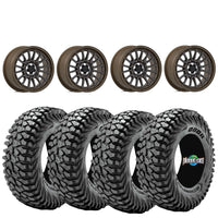 Valor Offroad V14 Root Beer UTV wheels on Journey Rock Poison tires | 4/137
