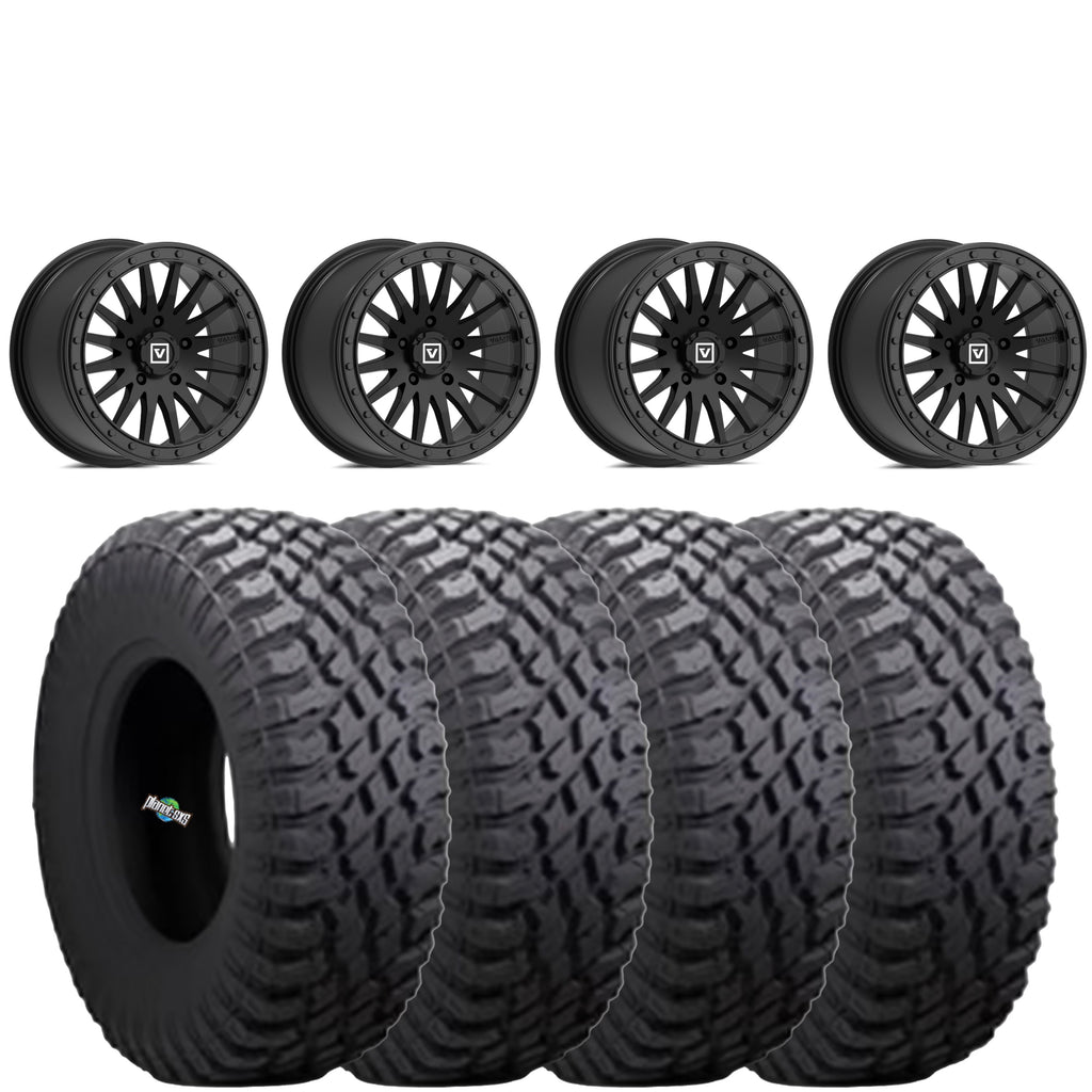 VALOR OFFROAD V06 BEADLOCKS SATIN BLACK ON ATTURO TRAIL BLADE XT SXS