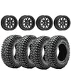 Valor V07 Beadlock Wheels + Journey Rock Poison Tires (Mounted Kit) – Fits UTVs with 4x137 Bolt Pattern | Available in Multiple Sizes