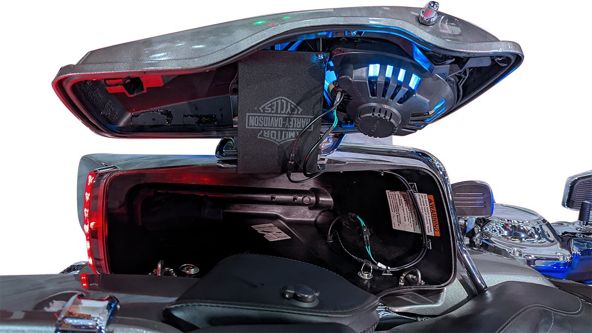 Memphis Audio | 6x9" Harley Davidson Direct Fit Bag Lid Audio System w/ RGB LED