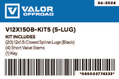 12x1.5 UTV Wheels Lug Kit