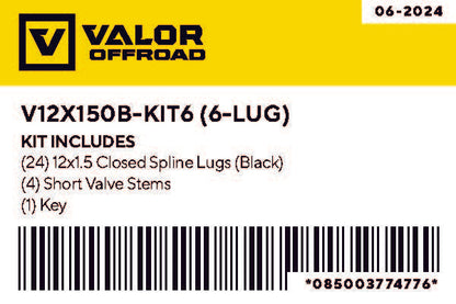 12x1.5 UTV Wheels Lug Kit (6-Lug)