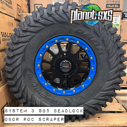 System 3 SB5 w/ colored rings on Journey Rock Poison tires | 4/137 Bolt Pattern