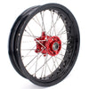 KKE 3.5 & 4.25 Supermoto Motard Wheels Rims for BETA RR 2013-2024 Red Hubs