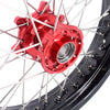KKE 3.5 & 4.25 Supermoto Motard Wheels Rims for BETA RR 2013-2024 Red Hubs