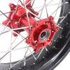 KKE 3.5 & 4.25 Supermoto Motard Wheels Rims for BETA RR 2013-2024 Red Hubs
