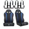 RZR PRO (Turbo R, Pro R, Pro) 2 and 4 Seater Suspension "Weekender" Series Pair of Front Bucket Seats W/ Quick Mount Bracket (2020-2025)