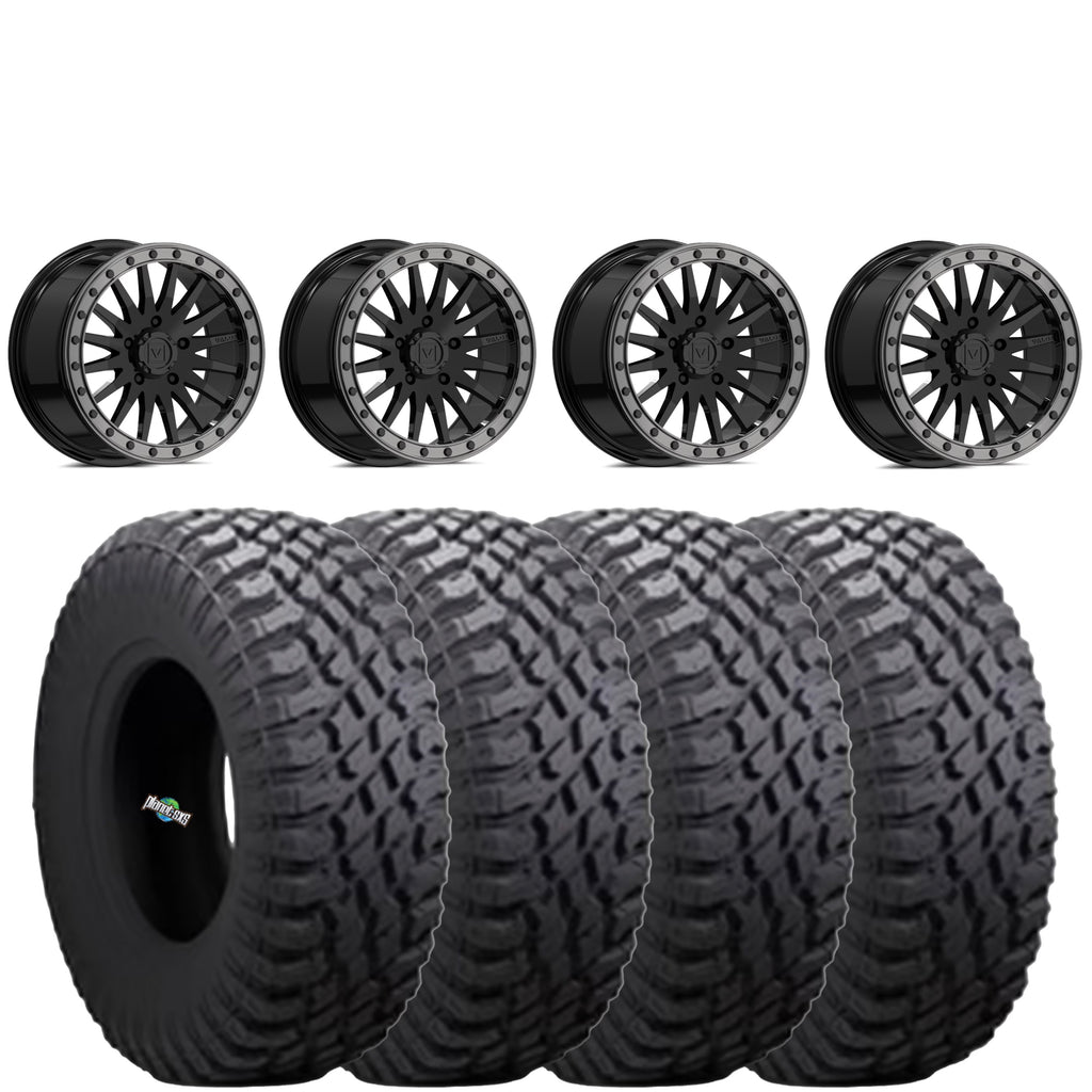 VALOR OFFROAD V06 BEADLOCKS GLOSS BLACK ON ATTURO TRAIL BLADE XT SXS