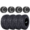 Valor Offroad V06 Satin Black Beadlocks mounted on 32x10-15 Kenda Klever XT