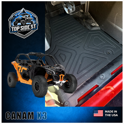 CAN-AM Maverick X3 HD 9mm Rubber Mats (2016 - current)
