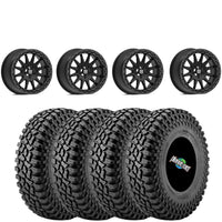Valor Offroad V09 SATIN BLACK beadlock on Super ATV Incursion A/T