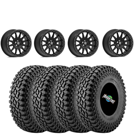 Valor Offroad V09 SATIN BLACK beadlock on Super ATV Incursion A/T