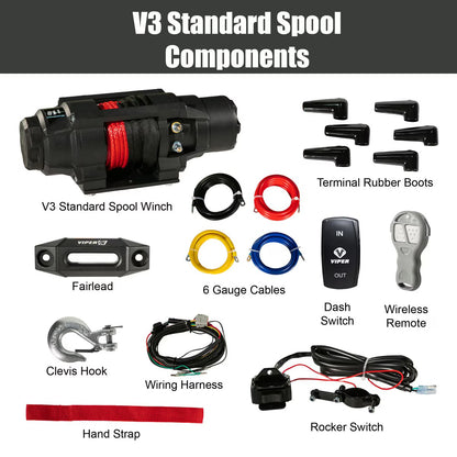VIPER V3 Winch - 6,000lb Standard Spool