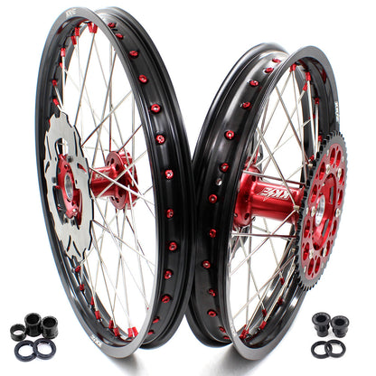 KKE 21" 19" or 21" 18" Spoke Wheels Rims For HONDA CRF250R 2004-2013 CRF450R 2002-2012