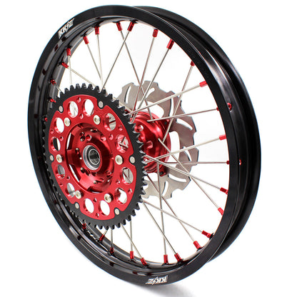 KKE 21&18 21&19 Wheels for HONDA CR125R 1995-1997 CR250R 1995-1996 Red Nipples