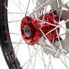 KKE 21&18 21&19 Wheels for HONDA CR125R 1995-1997 CR250R 1995-1996 Red Nipples