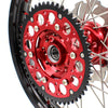 KKE 21&18 21&19 Wheels Set for HONDA XR650R 2000-2008 Red Nipple Discs