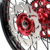KKE 21/18 21/19 CNC MX Wheels Set For Honda XR400R 1996-2004 XR600R 1991-2000 Black Spokes