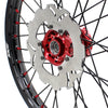 KKE 21/18 21/19 CNC MX Wheels Set For Honda XR400R 1996-2004 XR600R 1991-2000 Black Spokes