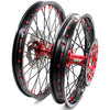 KKE 21&18 21&19 Wheels for HONDA XR650R 2000-2008 Discs Black Spokes