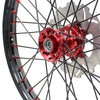 KKE 21&18 21&19 Wheels for HONDA XR650R 2000-2008 Discs Black Spokes