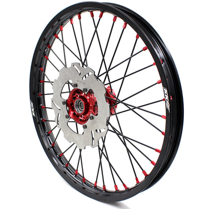 KKE 21&18 21&19 Wheels for HONDA XR650R 2000-2008 Discs Black Spokes
